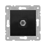 Gniazdo SAT czarne QUAD