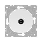 Gniazdo TV białe OVAL