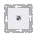 Gniazdo SAT białe QUAD