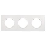 Ramka potrójna plastikowa biała OVAL