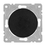 Włącznik pojedynczy czarny OVAL