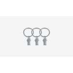 Kółko z żabką 16 mm chrom-mat N 10 szt.