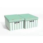 Pudło paski zielone A4 2 szt.