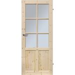 Skrzydło wewnętrzne CZAPLA FOG 6S 80P sosna pokojowe RADEX