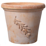 Doniczka ceramiczna Cilindro Olive 43 cm ceglana