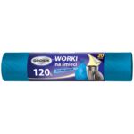 Worki na śmieci HD niebieskie 120 l 20 sztuk