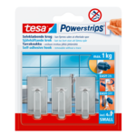 Haczyk samoprzylepny Powerstrips klasyczny chrom do 1 kg tesa
