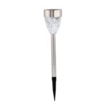 Lampa solarna 32 cm srebrny