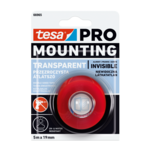 Taśma montażowa przezroczysta PRO Mounting Transparent 1,5 m x 19 mm tesa