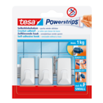 Haczyk samoprzylepny Powerstrips prostokątny mały biały do 1 kg tesa