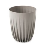 Doniczka MIRA wood 19 cm szary