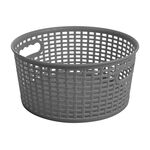 Koszyk rattan classic 4,5 l okrągły CAPRI szary