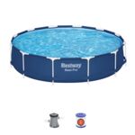 Basen stelażowy Ø366 x 76 cm + pompa 1249 l/h Bestway