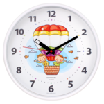Zegar dziecięcy z balonem mix 30 cm