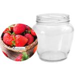 Słoik beczułka 0,55 l truskawka 4 szt.