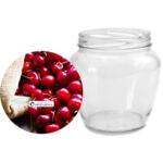 Słoik beczułka 0,55 l wiśnie 4 szt.