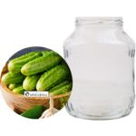 Słoik 2,6 l + wieczko ogórki 4 sztuki