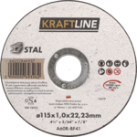Tarcza do cięcia T41 115 x 1 x 22,23 mm stal KRAFTLINE