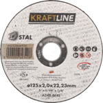 Tarcza do cięcia T41 125 x 2 x 22,23 stal KRAFTLINE
