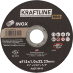 Tarcza do cięcia T41 115 x 2 x 22,23 mm inox  KRAFTLINE PRO