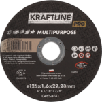 Tarcza do cięcia T41 125 x 1,6 x 22,23 multipurpose KRAFTLINE PRO