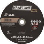 Tarcza do cięcia T41 230 x 1,9 x 22,23 stal KRAFTLINE PRO