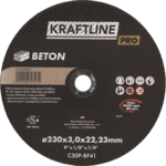 Tarcza do cięcia T41 230 x 3 x 22,23 beton KRAFTLINE PRO