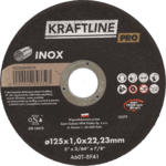 Tarcza do cięcia T41 125 x 1 x 22,23 mm inox  KRAFTLINE PRO