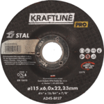 Tarcza do szlifowania T27 115 x 6 x 22,23 stal KRAFTLINE PRO