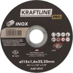 Tarcza do cięcia T41 115 x 1,6 x 22,23 mm inox  KRAFTLINE PRO
