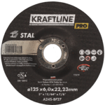 Tarcza do szlifowania T27 125 x 6 x 22,23 stal KRAFTLINE PRO