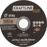 Tarcza do cięcia T41 115 x 1,6 x 22,23 mm stal KRAFTLINE PRO