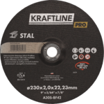 Tarcza do cięcia T42 230 x 2 x 22,23 mm stal KRAFTLINE PRO