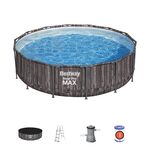 Basen stelażowy z drabinką, pompą i pokrywą Ø427 x 107 cm Bestway