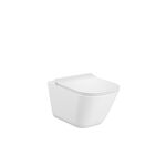 Miska podwieszana Gap Square Rimless z deską wolnoopadającą Ultraslim duroplast