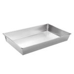 Blacha do pieczenia wysoka 40 x 25 x 6 srebrna Florina