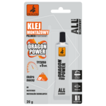 Klej montażowy polimer hybrydowy bezbarwny 20 g DRAGON POWER