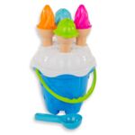 Zestaw do piasku z foremkami w kształcie lodów