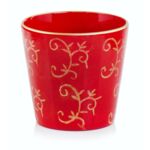 Osłonka retro czerwony 14 cm