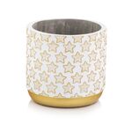 Osłonka cylinder X-mas złoty 14 cm