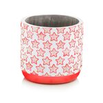 Osłonka cylinder X-mas czerwony 14 cm