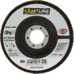 Tarcza ścierna lamelkowa 115 x 22 mm P80 elektrokorund KRAFTLINE