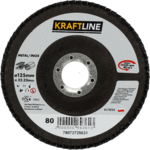 Tarcza ścierna lamelkowa 125 x 22 mm P80 elektrokorund KRAFTLINE