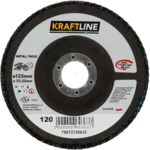 Tarcza ścierna lamelkowa 125 x 22 mm P120 elektrokorund KRAFTLINE