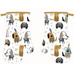 Komplet rękawic kuchennych Doggos 19 x 30 cm białe