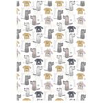 Ścierka kuchenna Doggos 45 x 65 cm bawełniana biała