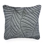 Poduszka flanelowa Leafline 40 x 40 cm szara