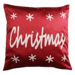 Poszewka NAVIDAD 45 x 45 cm czerwona
