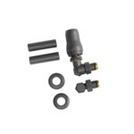 Zawory dekoracyjne zestaw podłączeniowy grafitowy Schlosser ENIX