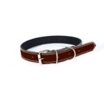 Obroża dla psa brązowa 20 x 55 Wika